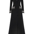 Jacket-Style Evening Dress with Crystals