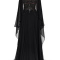 Crystal Embroidered Bodice Gown