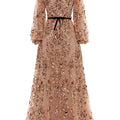 Embroidered Maxi Gown