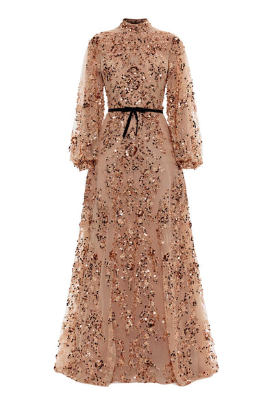 Embroidered Maxi Gown AnelTashe Embroidered Maxi Gown AnelTashe