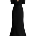 Crepe Evening Maxi Dress