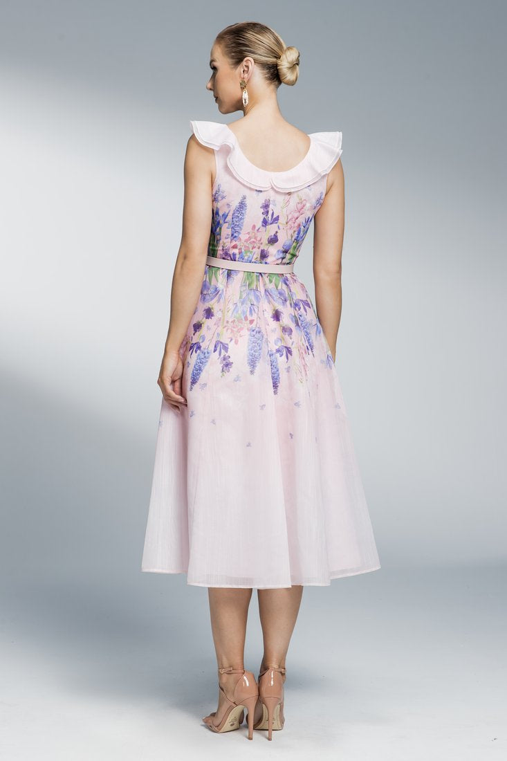 Floral print midi dress