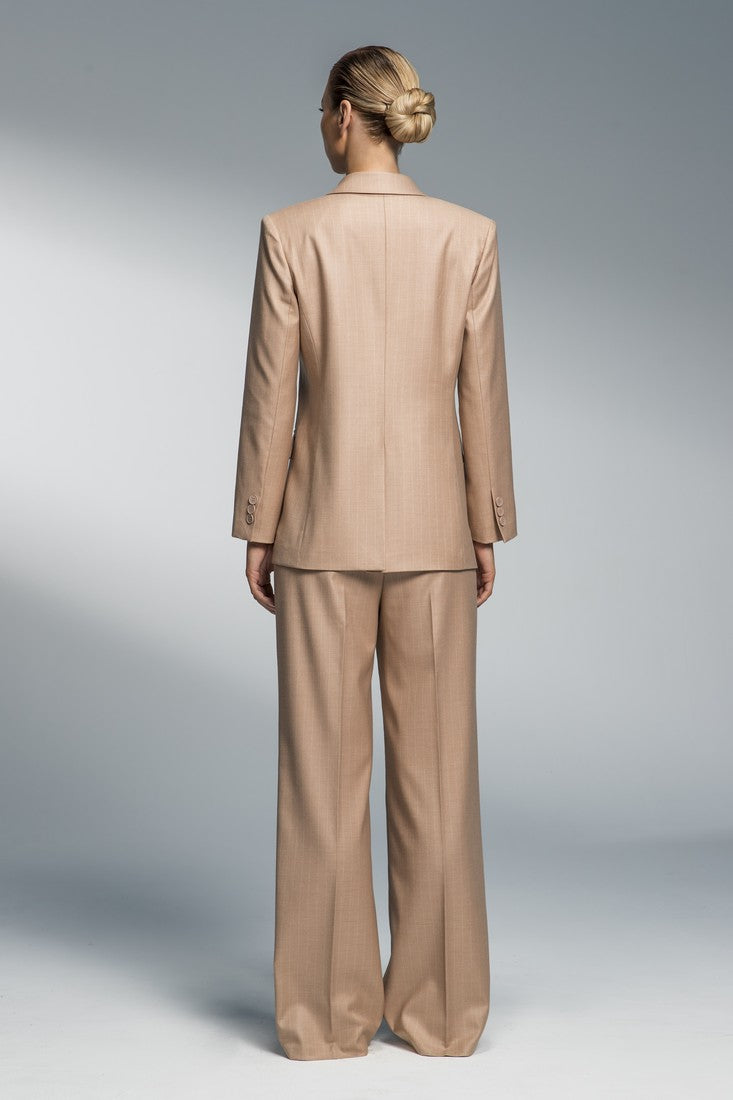 Wide leg tailored suit