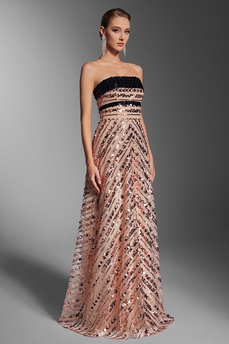 Sequined Maxi Dress