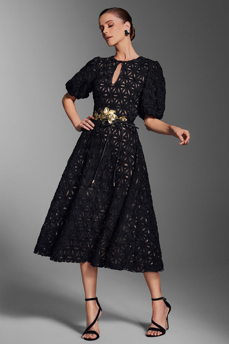 Textured Flower Dress