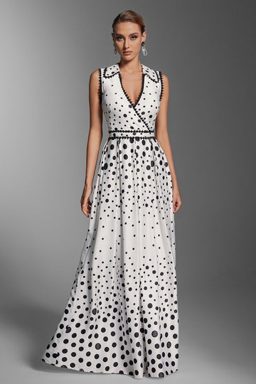 Dot Print Maxi Dress