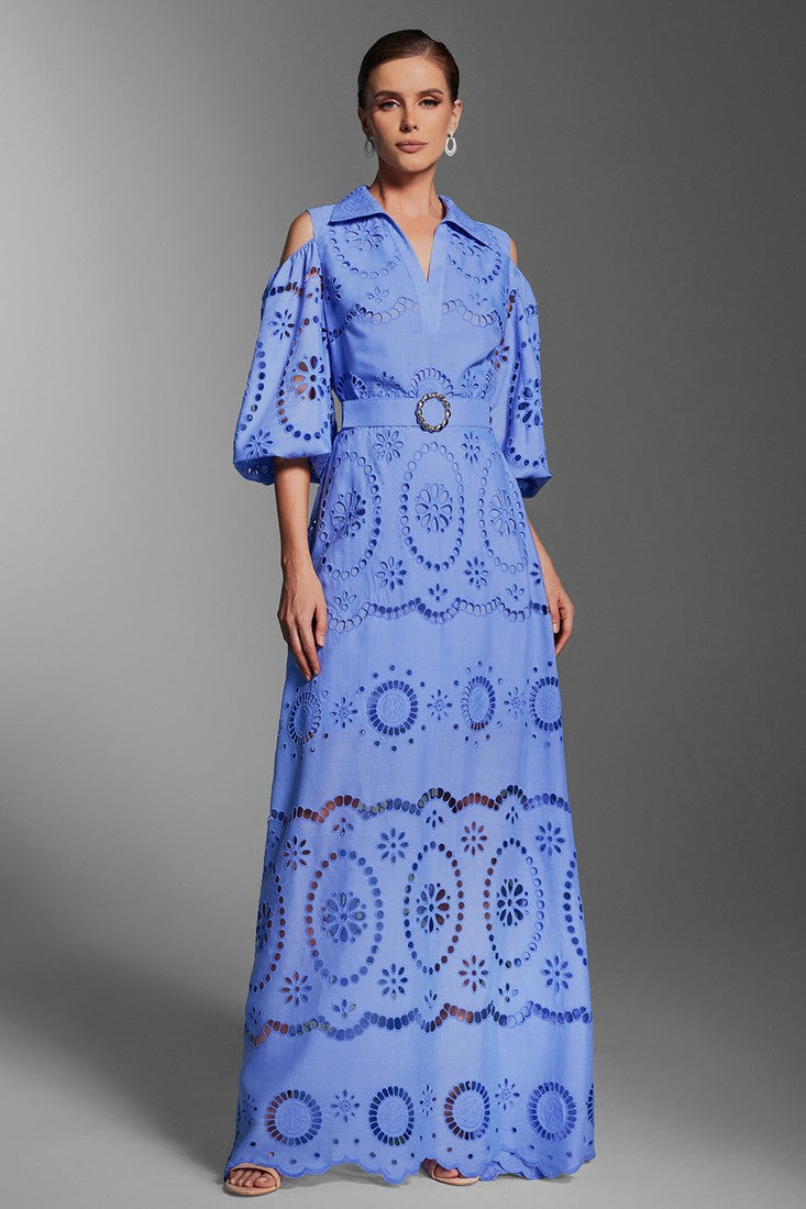 Embroidery Maxi Dress