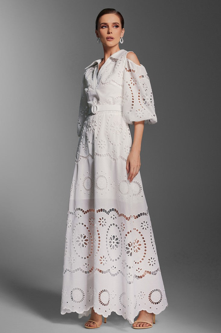 Embroidery Maxi Dress