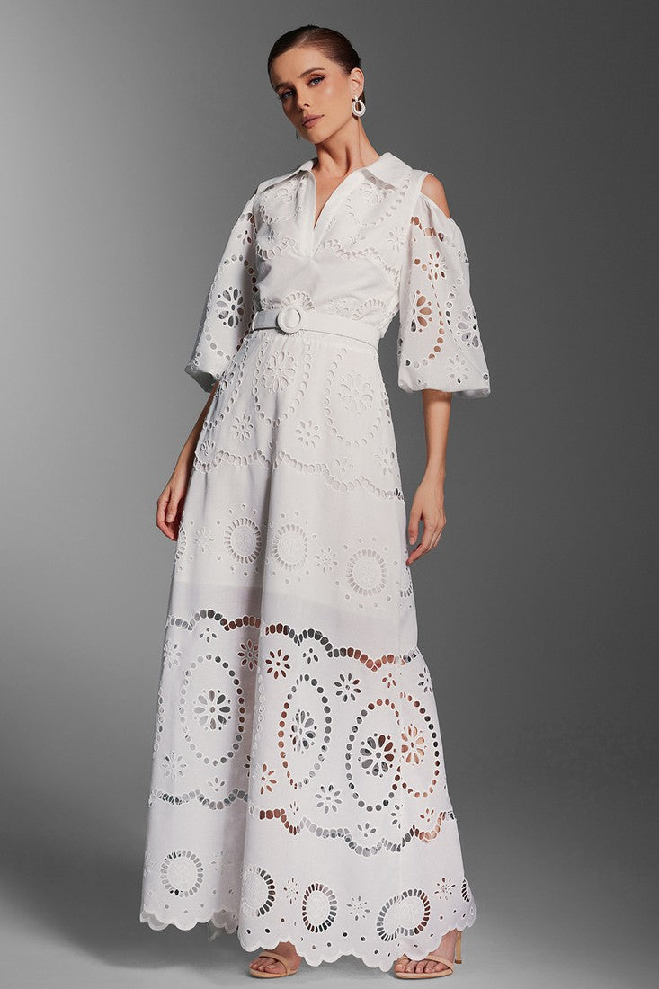 Embroidery Maxi Dress
