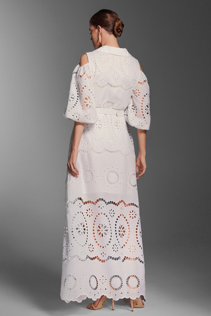 Embroidery Maxi Dress