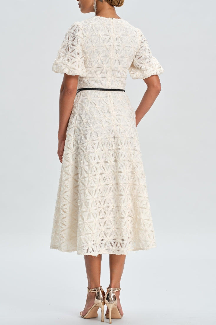Textured Flower Dress