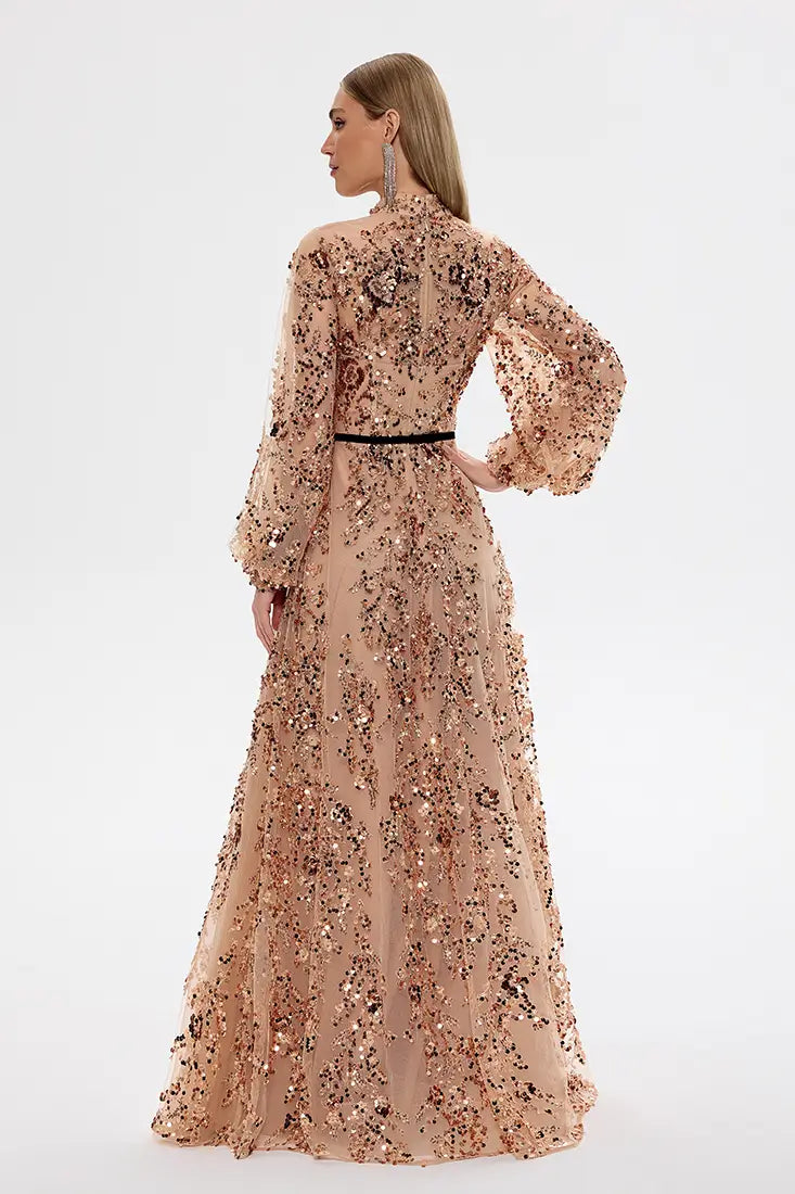 Embroidered Maxi Gown