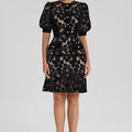 Velvet Richelieu Lace Mini Dress