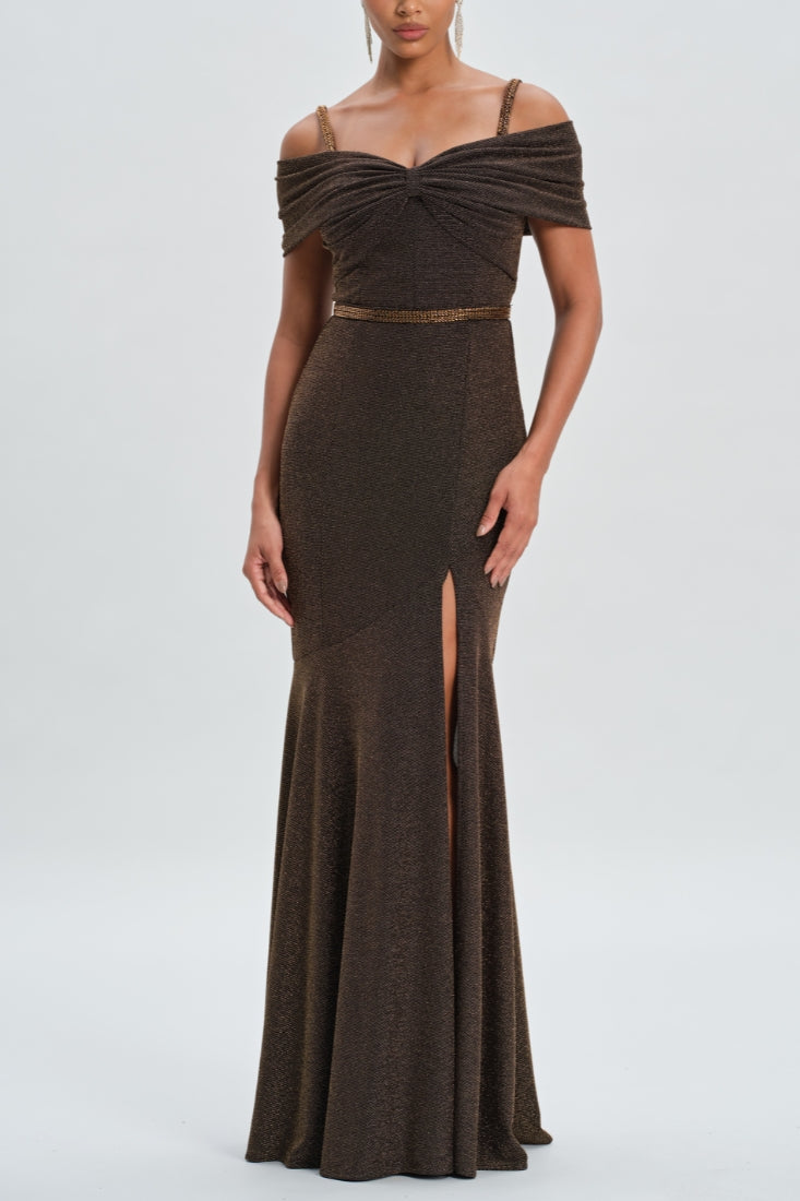 Off-Shoulder Maxi Dress