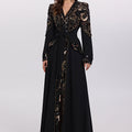 Beaded Embroidered Evening Gown