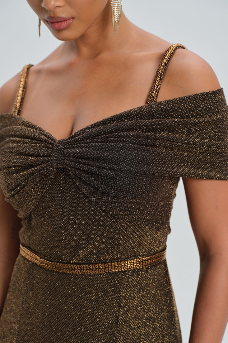 Off-Shoulder Maxi Dress