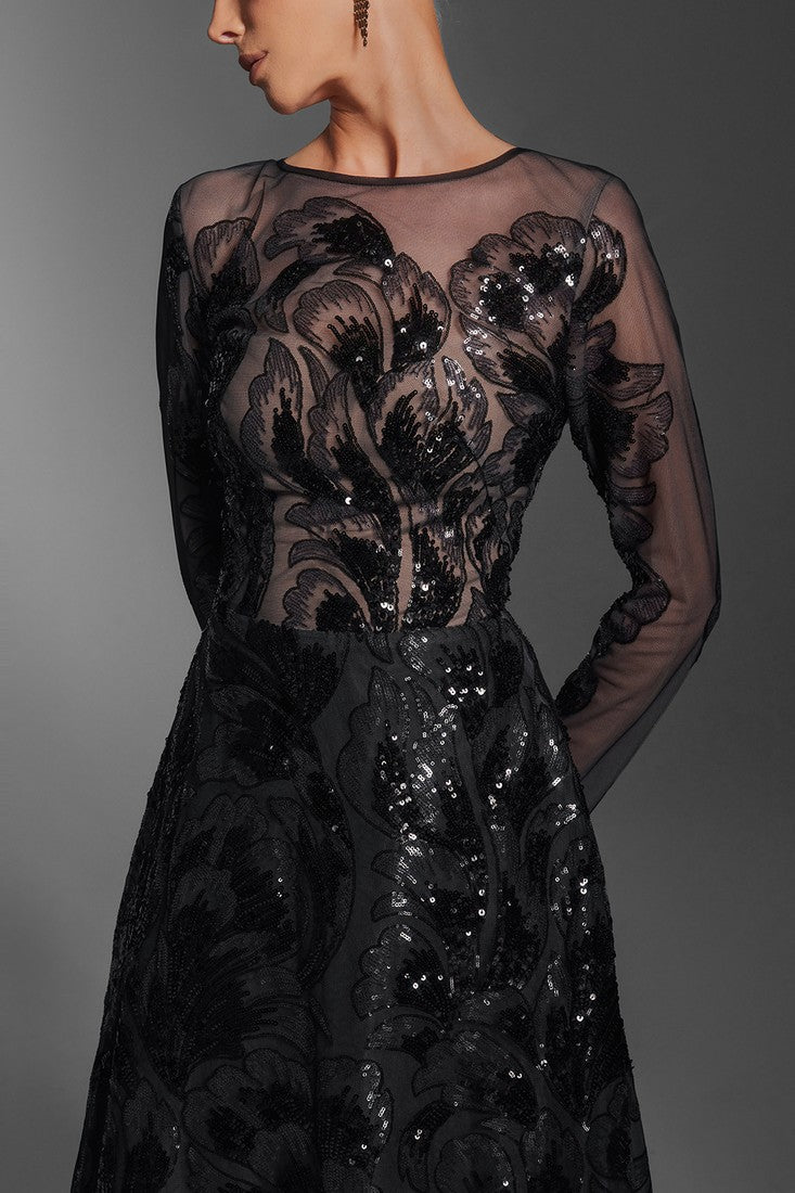 Sequins Long Dress