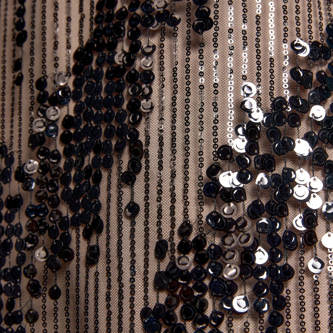 Sequin embroidered long dress
