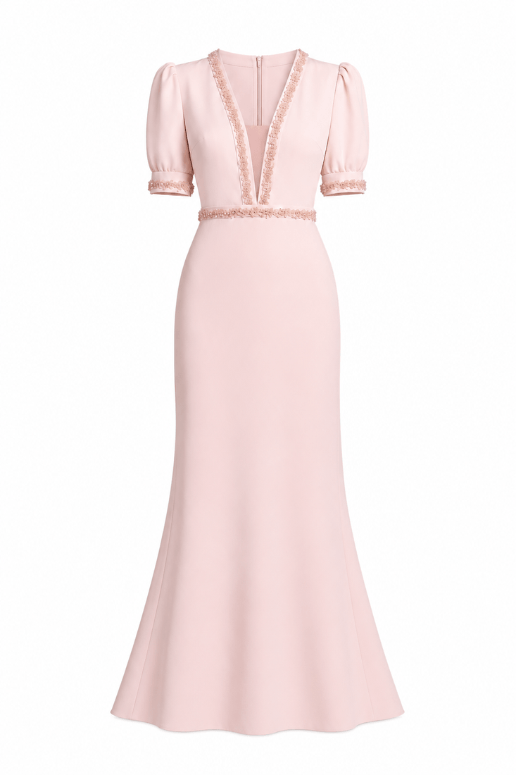Crepe  Maxi Dress