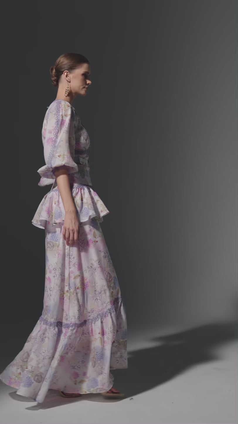 Tencel Print Maxi Dress