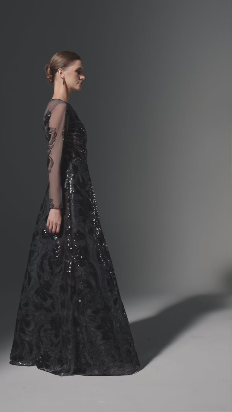 Sequins Long Dress