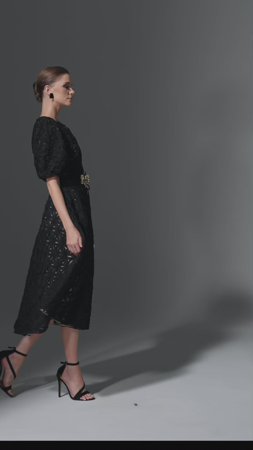 Textured Flower Dress